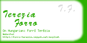 terezia forro business card